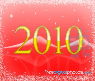 Year 2010 Stock Image