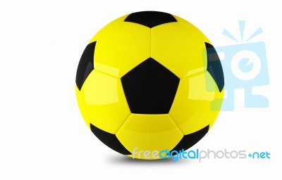 Yellow And Black Football Stock Image