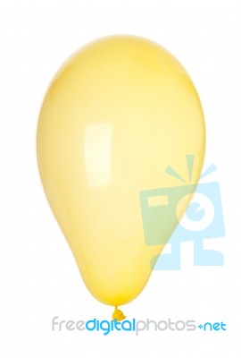 Yellow Balloon Stock Photo