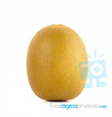 Yellow Gold Kiwi Fruit Isolated On The White Background Stock Photo