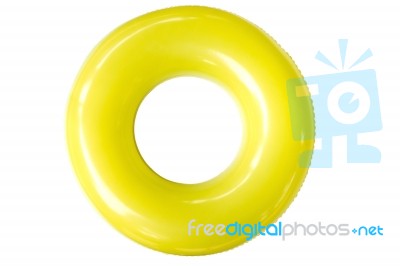 Yellow Swim Ring Stock Photo