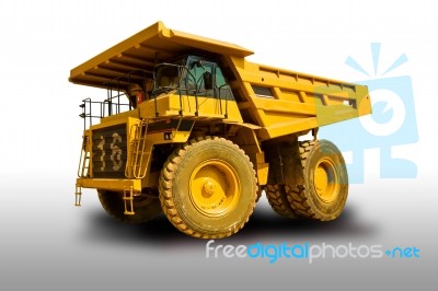 Yellow Truck Stock Photo