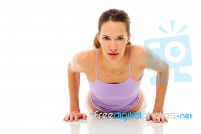Yoga Girl Stock Photo