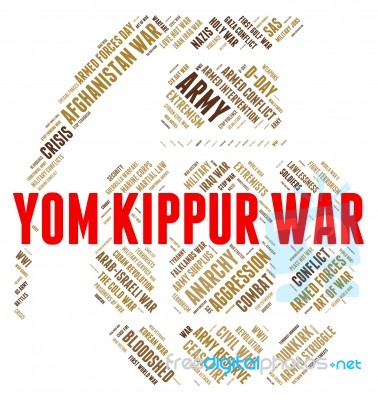 Yom Kippur War Indicates Military Action And Israeli Stock Image