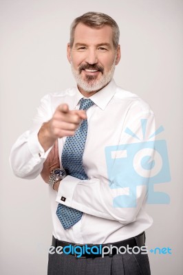 You Are The New Guy ? Stock Photo