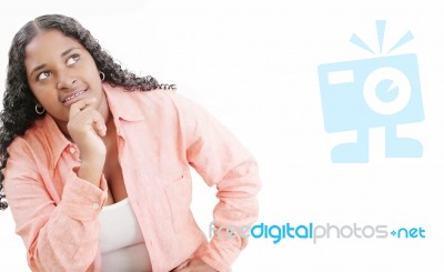 Young African Woman Stock Photo
