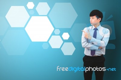 Young Asian Business Man Stock Photo