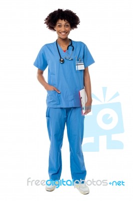 Young Attractive Female Doctor Stock Photo
