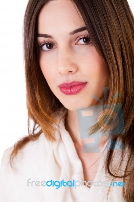 Young Brunette Model Stock Photo