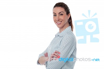 Young Confident Corporate Woman Stock Photo