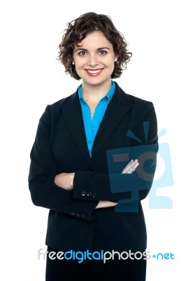 Young Confident Corporate Woman Portrait Stock Photo