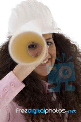 Young Female Architect Stock Photo