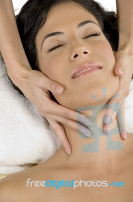 Young Female At The Day Spa Stock Photo
