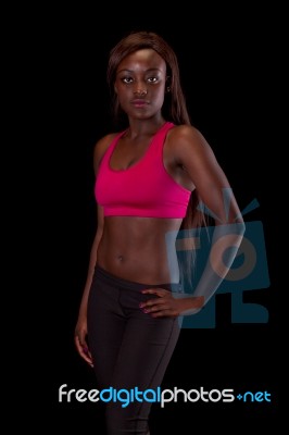 Young Fit African Woman Stock Photo Young Fit African Woman Stock Photo