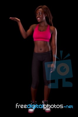 Young Fit African Woman Stock Photo