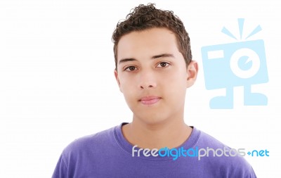 Young Hispanic Man Stock Photo