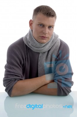 Young Man With Crossed Arms Stock Photo Young Man With Crossed Arms Stock Photo