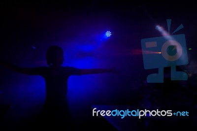 Young Teens Dancing In An Underground Club Stock Photo