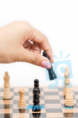 Your Move Stock Photo