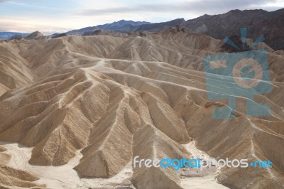 Zabriskie Point, Death Valley Stock Photo