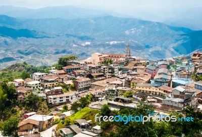 Zaruma - Town In The Andes, Ecuador Stock Photo