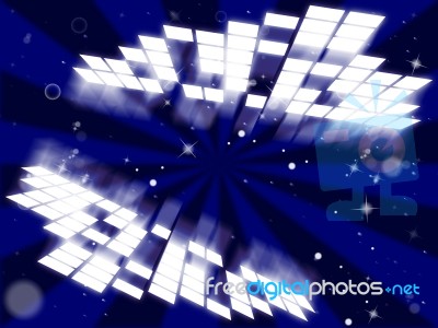 Zoom Background Shows Deep Space And Backdrop Stock Image