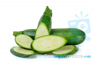 Zucchini Isolated On The White Background Stock Photo Zucchini Isolated On The White Background Stock Photo