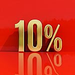 10 Percent Sign Stock Photo