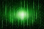 2d Illustration Abstract Futuristic Electronic Circuit Technology Background Stock Photo