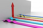 3d Arrows Stock Photo