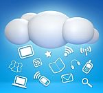 3d Cloud Idea Stock Photo