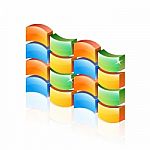 3d Colorful Firewall Icon Stock Photo