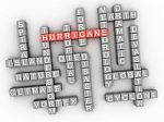 3d Hurricane, Word Cloud Concept On White Background Stock Photo