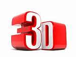 3d Logo On A White Background Stock Photo