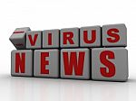 3d Render Corona Virus Disease Covid-19 In Cube Stock Photo