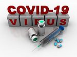 3d Render Corona Virus Disease Covid-19 Lab Testing Stock Photo