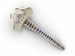 3d Rendered Human Spine Stock Photo