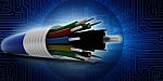 3d Rendering Fiber Optical Cable Detail Stock Photo