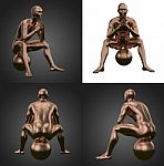 3d Rendering Illustration Of Copper Human Stock Photo