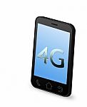 4G Network Phone Stock Photo