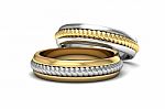 A Pair Of Wedding Rings Stock Photo