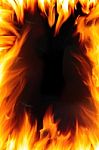 Abstract Fire Flame Background Stock Photo