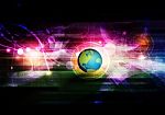 Abstract Global Connection Background Stock Photo