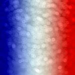 Abstract Light Color Background With Selective Focus In France Flag Tone Stock Photo