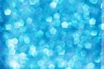 Abstract Of Blue Bokeh Background Stock Photo