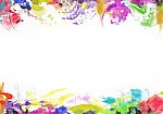 Abstract Of Stained Watercolor Stock Photo