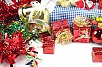 Accessory Decorations In Christmas Or New Year Stock Photo