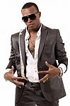 African Business Man With Sunglasses Stock Photo