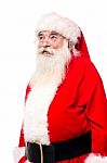 Aged Santa Looking Upwards Stock Photo