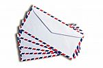 Air Mail Envelopes Stock Photo